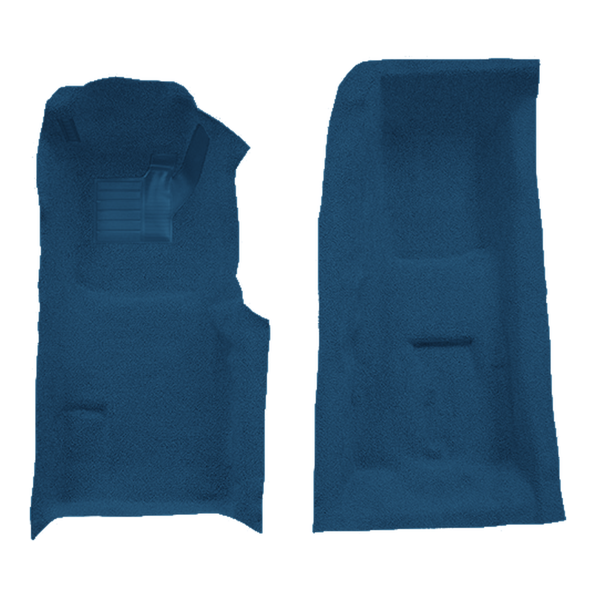 1971-1975 Chevrolet Corvette 4spd Front with Pad Cutpile Molded Replacement Carpet Kit - 2-Piece - product image