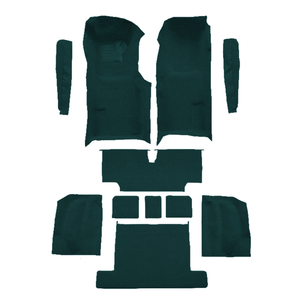 1976 Chevrolet Corvette Complete with Pad Cutpile Molded Replacement Carpet Kit - 11-Piece - product image