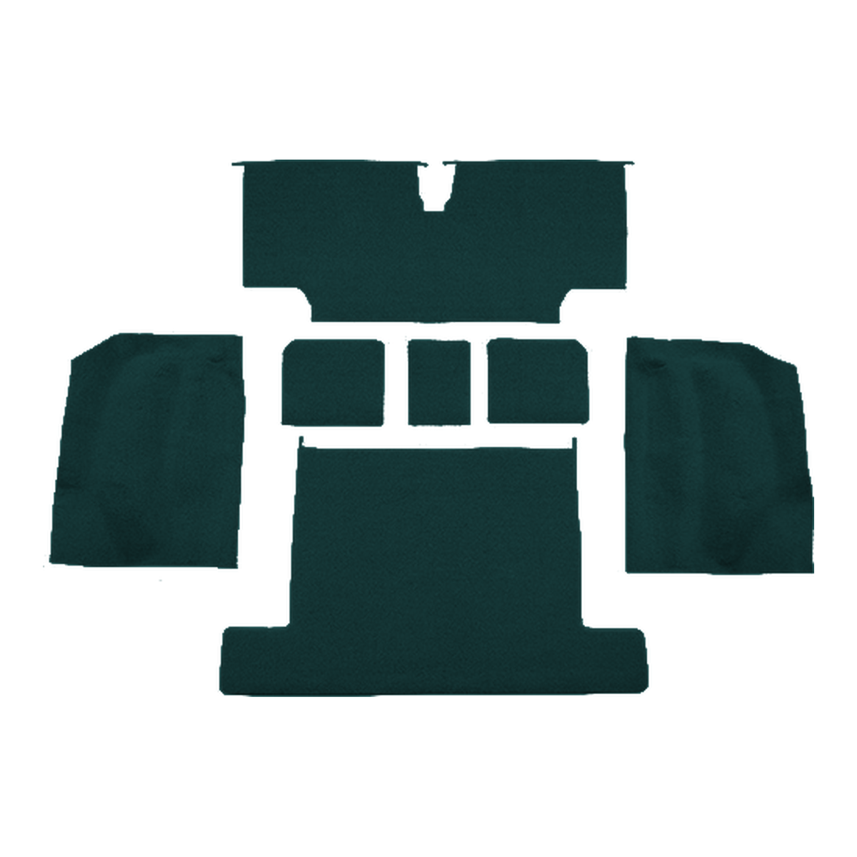 1976 Chevrolet Corvette Rear with Pad Cutpile Molded Replacement Carpet Kit - 7-Piece - product image