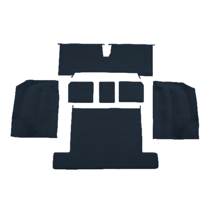 1977 Chevrolet Corvette Rear without Pad Cutpile Molded Replacement Carpet Kit - 7-Piece - product image