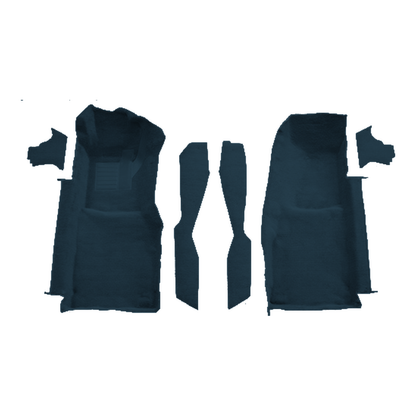1978-1980 Chevy Corvette Front w/ Console Strips & Kick Cutpile Replacement Carpet Kit - 6-Piece - product image