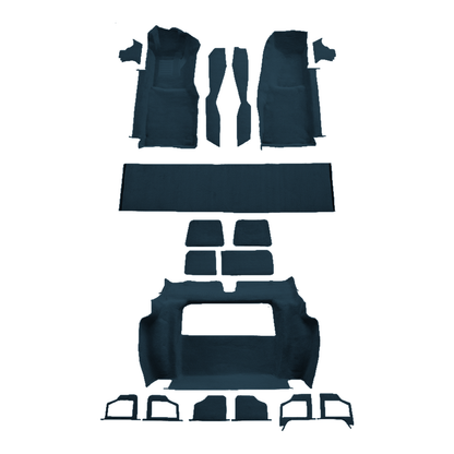 1980 Chevrolet Corvette Complete Cutpile Molded Replacement Carpet Kit - 18-Piece - product image