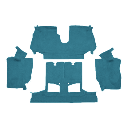 1990-1993 Chevy Corvette Conv w/ 2 Dr Latches Cutpile Replacement Carpet Kit w/ Mass Backing - 4-Piece - product image