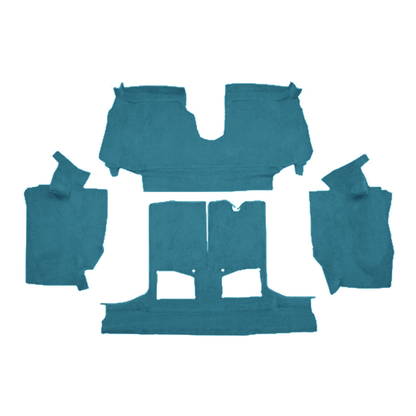 1992-1993 Chevy Corvette Conv w/ 1 Dr Latch Cutpile Replacement Carpet Kit w/ Mass Backing - 4-Piece - product image