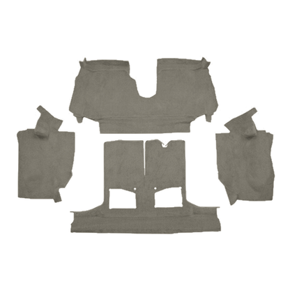 1994-1996 Chevy Corvette Conv Rear Cutpile Molded Replacement Carpet Kit w/ Mass Backing - 4-Piece - product image