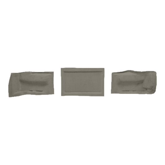 1997-2004 Chevy Corvette Coupe Tail Light Panel Covers Cutpile Molded Replacement Carpet Kit - 3-Piece - product image