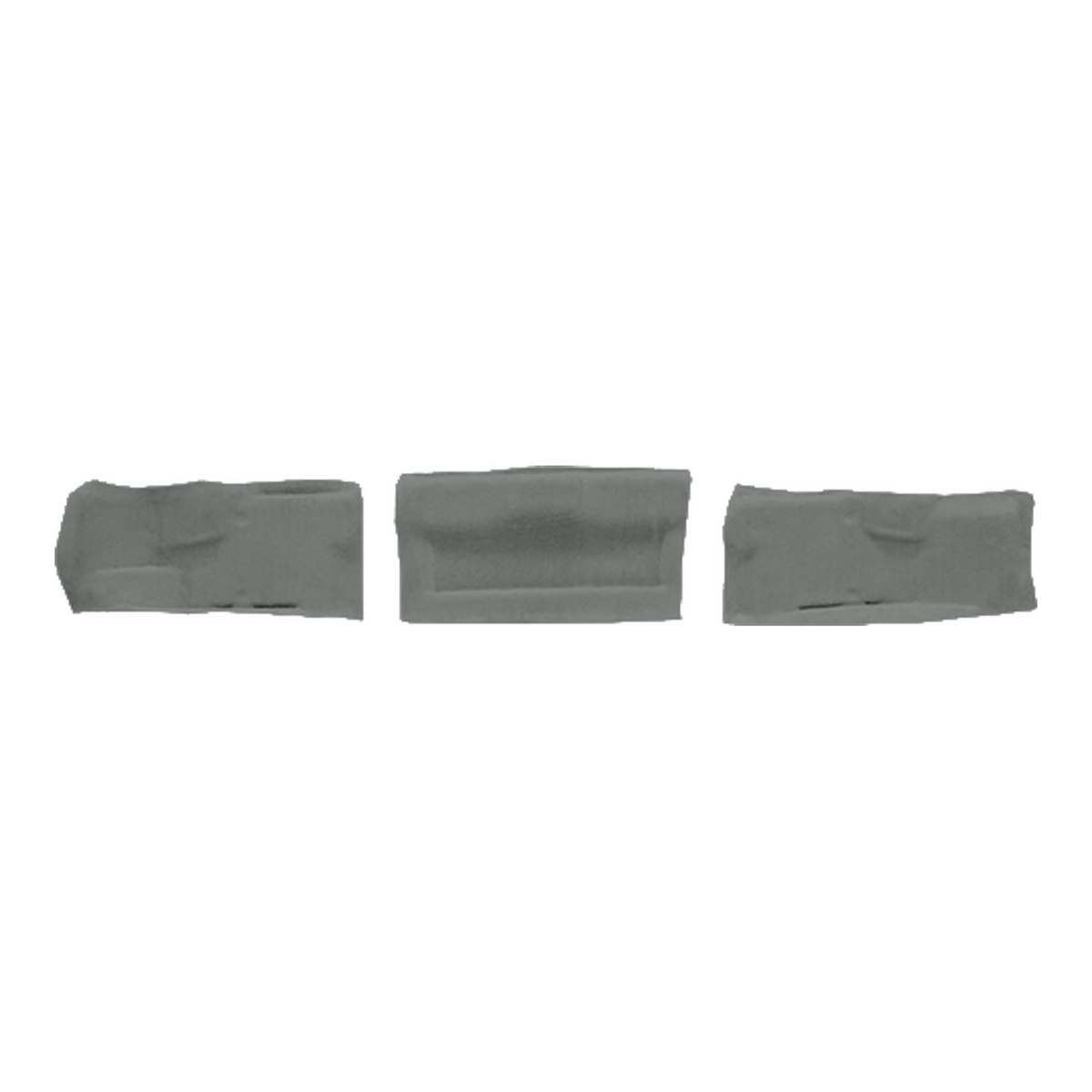 1998-2000 Chevy Corvette Conv Tail Light Panel Covers Truvette Molded Replacement Carpet Kit - 3-Piece - product image