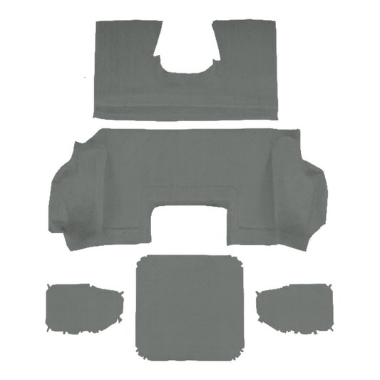 1998-2000 Chevy Corvette Conv Rear Truvette Molded Replacement Carpet Kit w/ Mass Backing - 5-Piece - product image