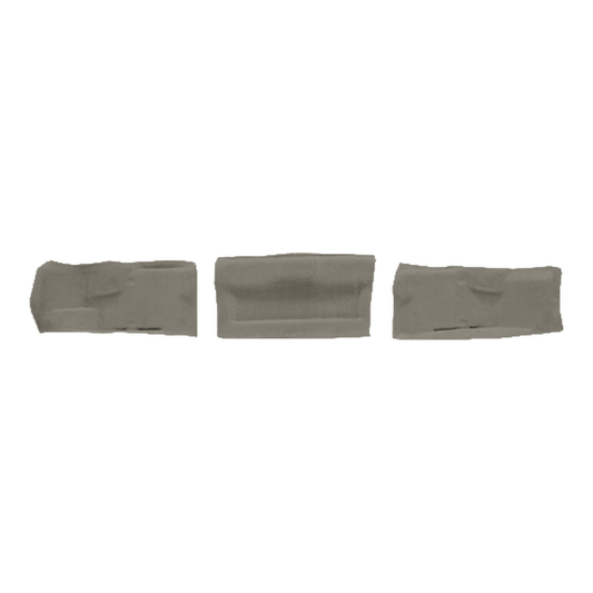 1998-2000 Chevy Corvette Conv Tail Light Panel Covers Cutpile Molded Replacement Carpet Kit - 3-Piece - product image