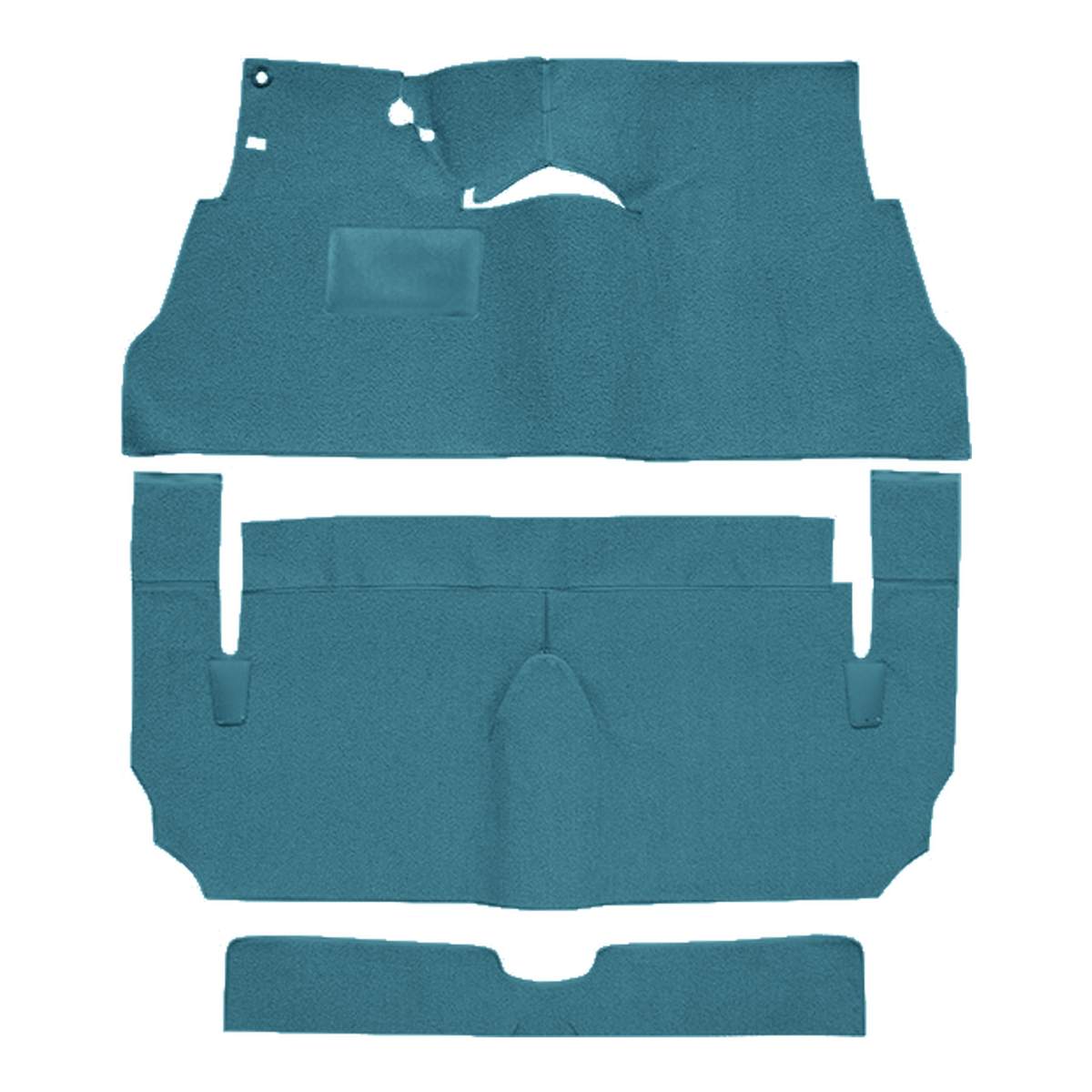 1955 Cadillac DeVille 2DR Coupe Loop Replacement Carpet Kit - 3-Piece - product image