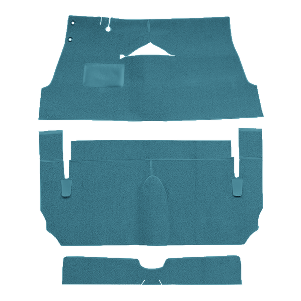 1956 Cadillac DeVille 2DR Coupe Loop Replacement Carpet Kit - 3-Piece - product image