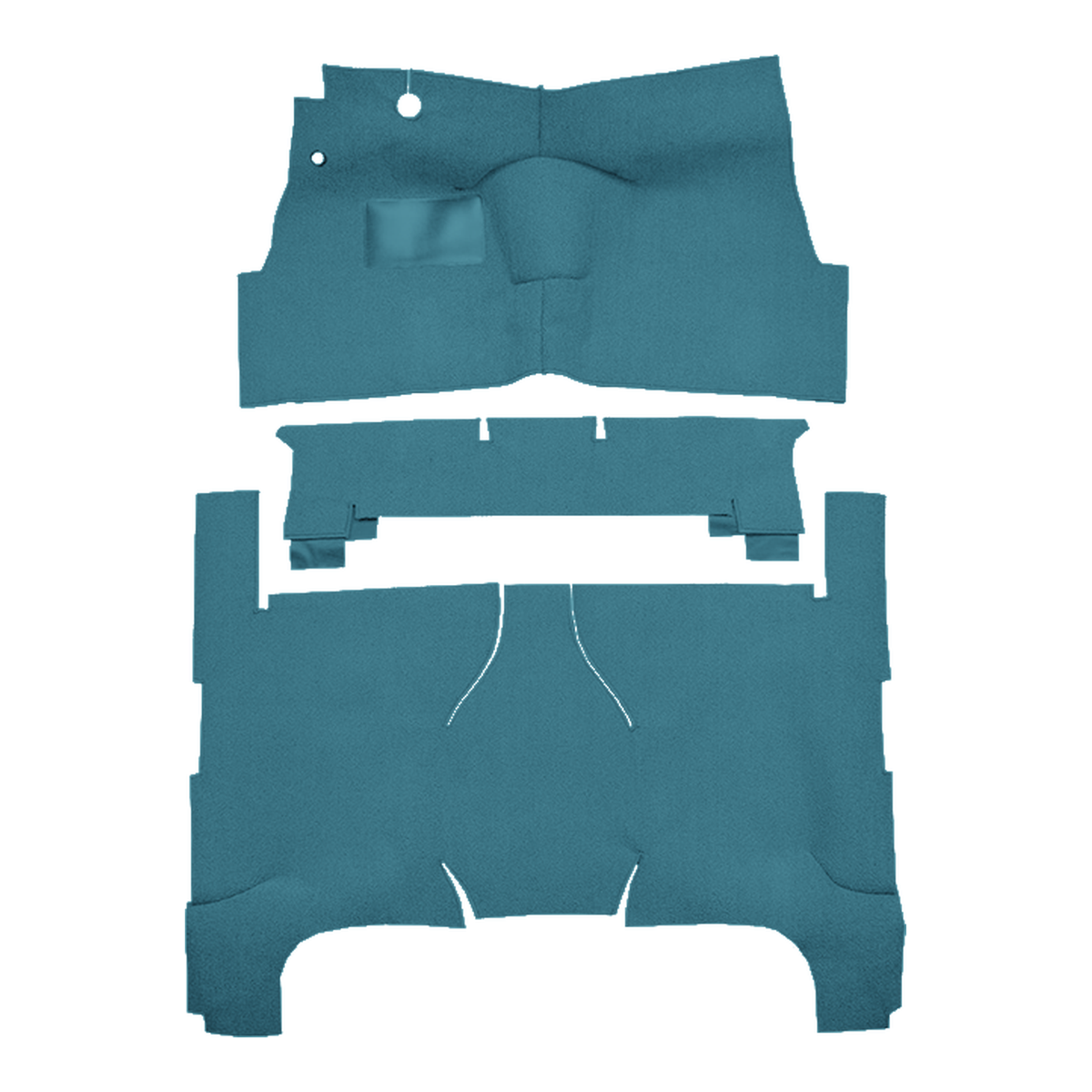 1957-1958 Cadillac DeVille 4DR Sedan Loop Replacement Carpet Kit - 3-Piece - product image