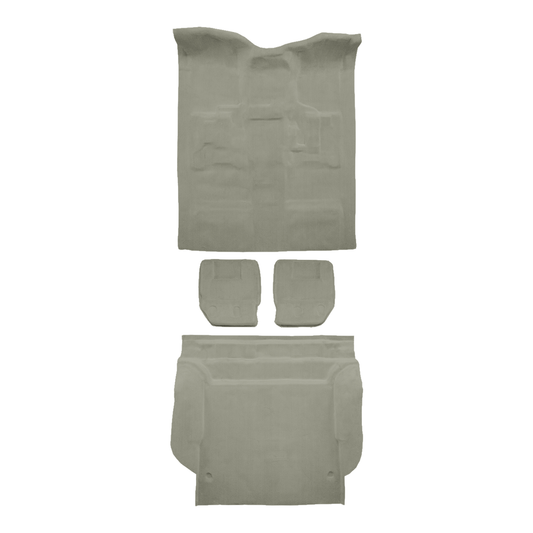 2007-2010 Chevy Tahoe 4DR w/2nd Row Bucket Seat Mount Cover Cutpile Replacement Carpet Kit - 4-Piece - product image