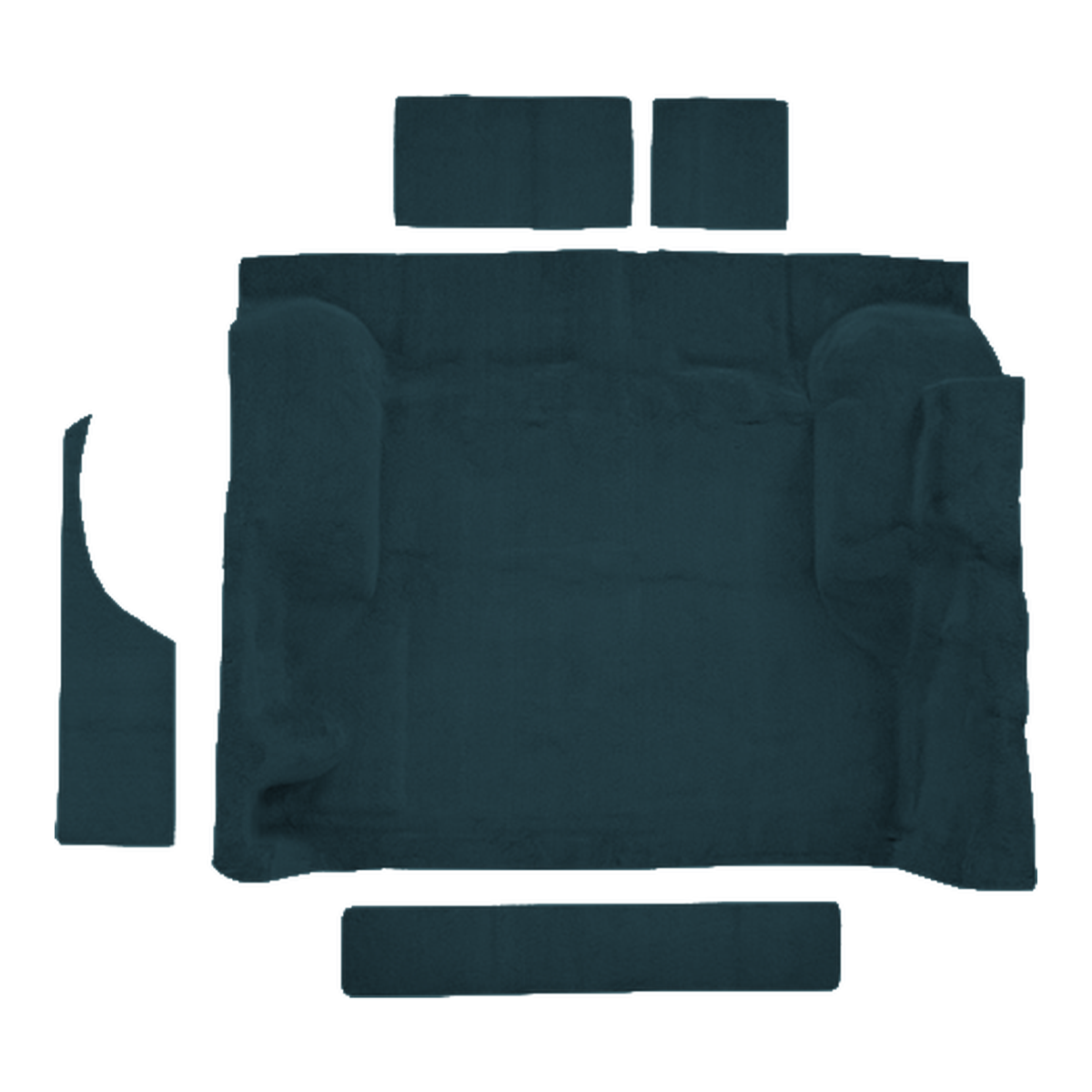 1995-2005 Chevrolet Blazer 4DR Cargo Area Cutpile Molded Replacement Carpet Kit - 5-Piece - product image