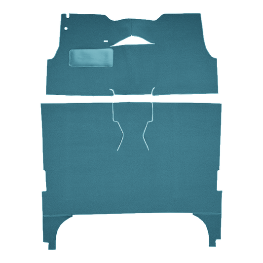1955 Chevrolet Bel Air 4DR Sedan Bucket Seat Loop Replacement Carpet Kit - 2-Piece - product image