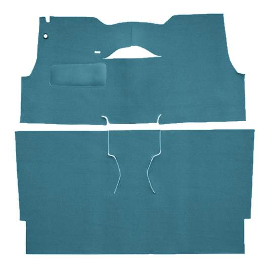 1955 Chevrolet Bel Air 2DR Sedan Bucket Seat Loop Replacement Carpet Kit - 2-Piece - product image