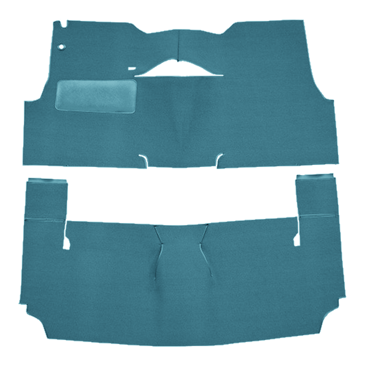 1956 Chevrolet Bel Air 2DR Hardtop Bench Seat Loop Replacement Carpet Kit - 2-Piece - product image
