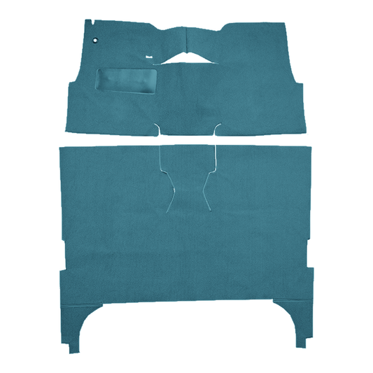 1957 Chevrolet Bel Air 4DR Sedan Bucket Seat Loop Replacement Carpet Kit - 2-Piece - product image