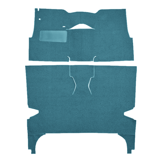 1957 Chevrolet Bel Air 4DR Hardtop Bucket Seat Loop Replacement Carpet Kit - 2-Piece - product image