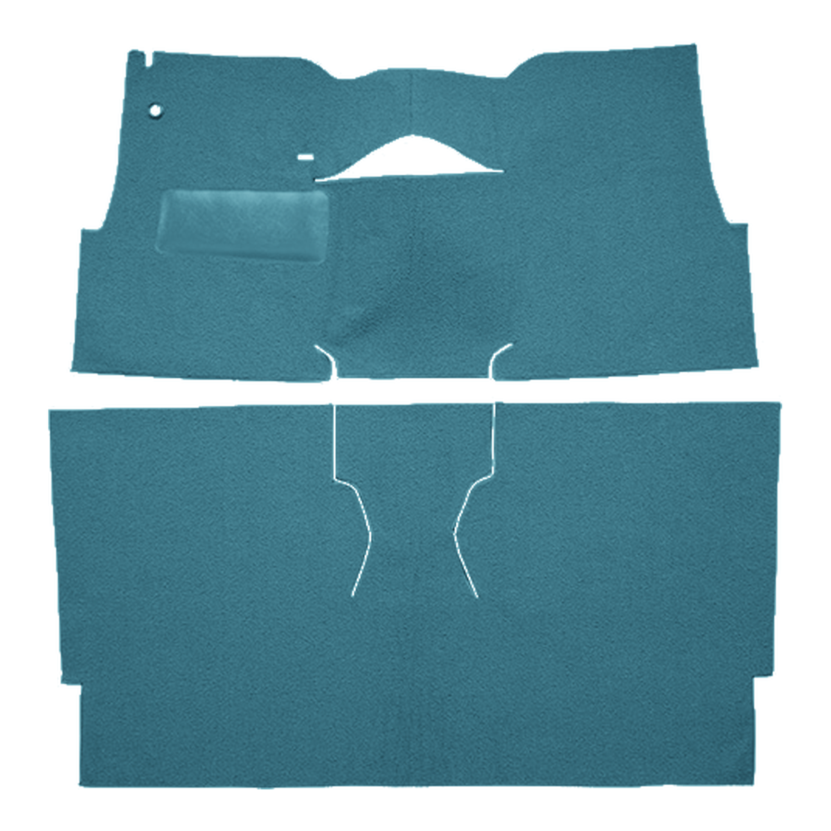 1957 Chevrolet Two-Ten Series 2DR Sedan Bucket Seat Loop Replacement Carpet Kit - 2-Piece - product image