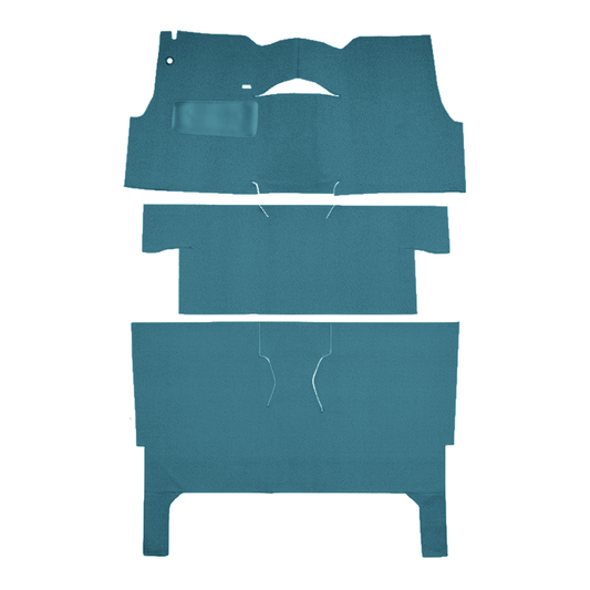 1956 Chevrolet Bel Air Nomad 2DR Wagon Bucket Seat Pass Area Loop Replacement Carpet Kit - 3-Piece - product image