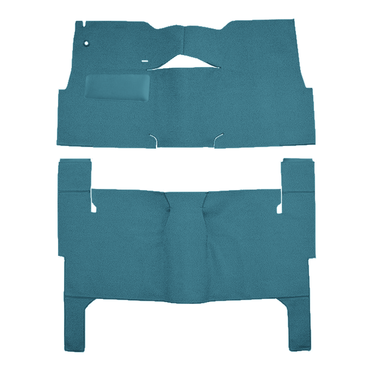 1957 Chevrolet Two-Ten Series 2DR Wagon Bench Seat Pass Area Loop Replacement Carpet Kit - 2-Piece - product image