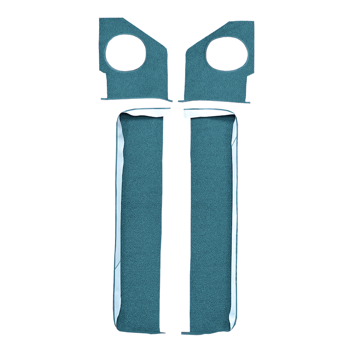 1965 Chevrolet Impala Door & Kick Panel Inserts without Air 2DR Loop Replacement Carpet Kit - 4-Piece - product image