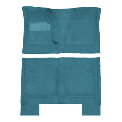 1962-1967 Chevrolet Chevy II 4DR Sedan 4spd Bench Seat Loop Molded Replacement Carpet Kit - 2-Piece - product image