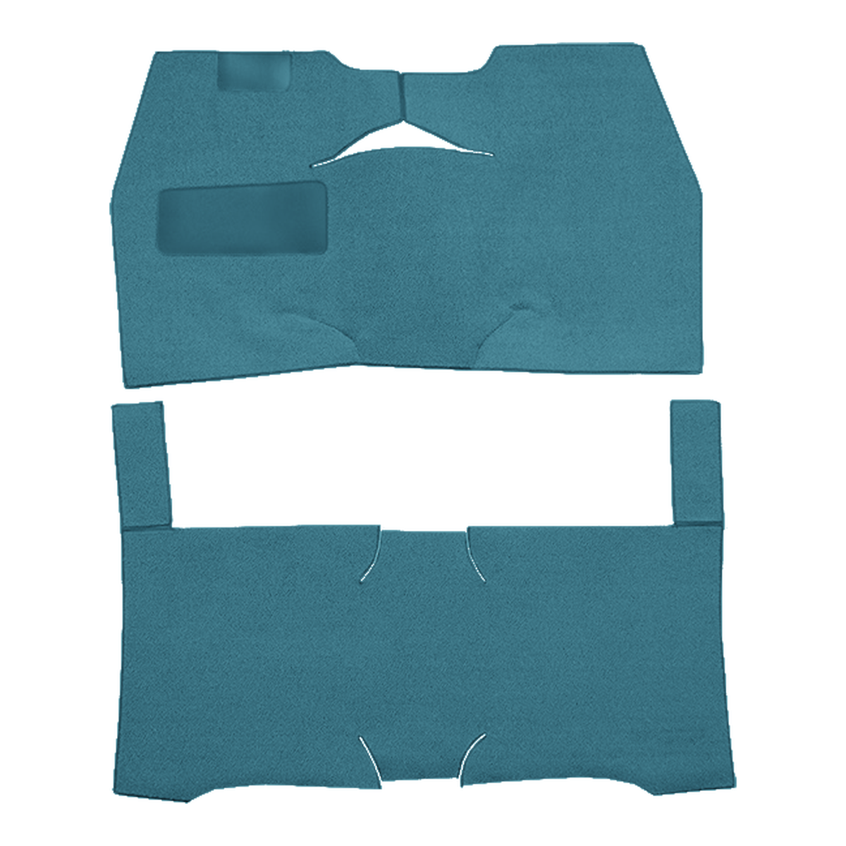 1949-1952 Chevrolet Fleetline Special 2DR Coupe/Sedan Bench Seat Loop Replacement Carpet Kit - 2-Piece - product image