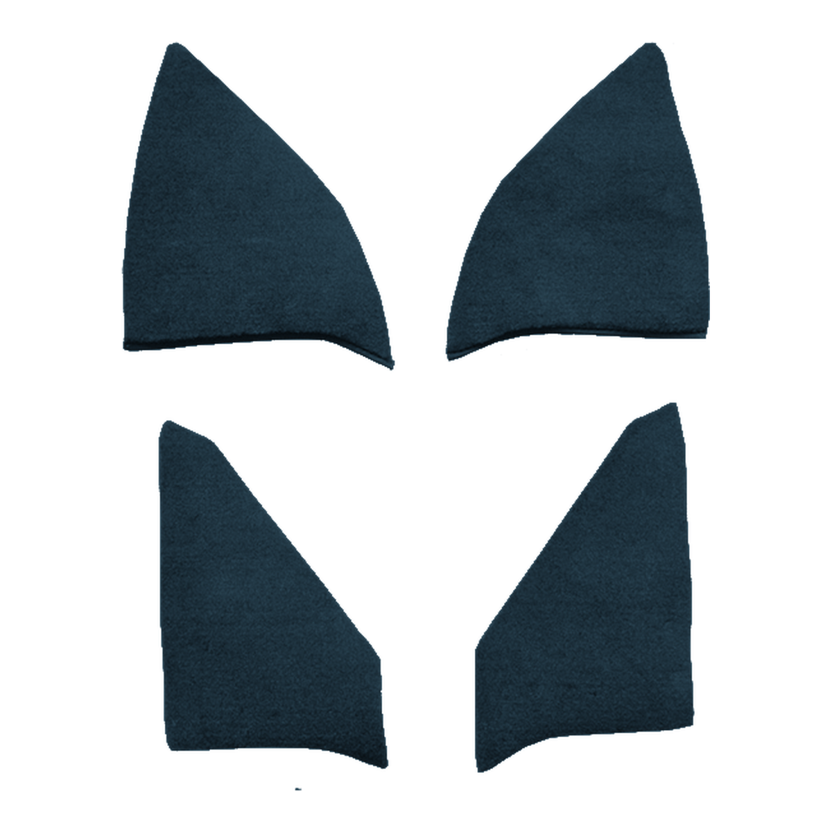 1989 Chevrolet V3500 Reg Cab Inserts w/o Cardboard Kick Panel Cutpile Replacement Carpet Kit - 4-Piece - product image