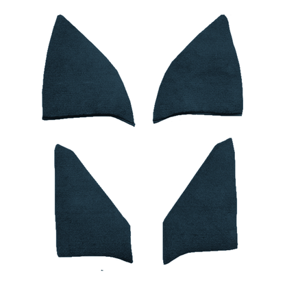 1989 Chevrolet V3500 Reg Cab Inserts w/o Cardboard Kick Panel Cutpile Replacement Carpet Kit - 4-Piece - product image