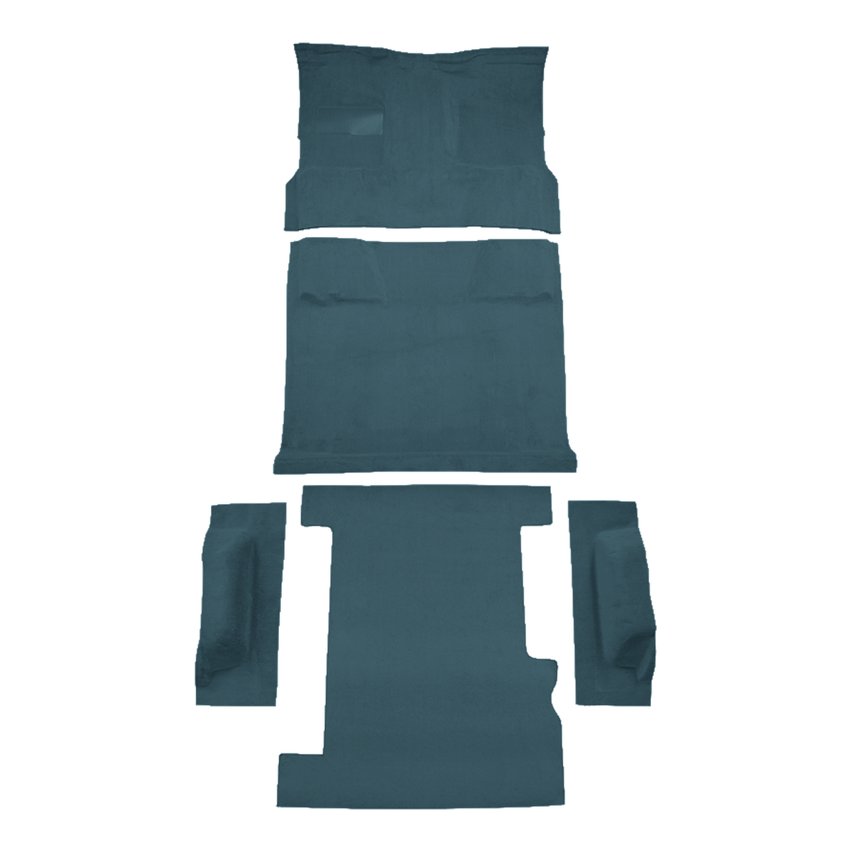1987-1988 Chevrolet V20 Suburban 4WD Complete Cutpile Molded Replacement Carpet Kit - 5-Piece - product image