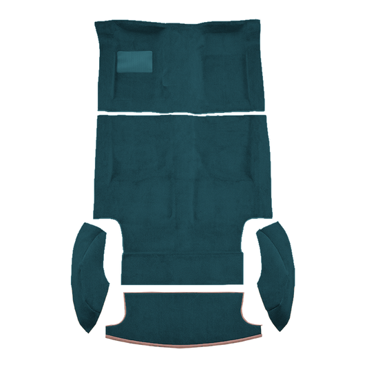 1969-1970 American Motors AMX Hurst 4spd Complete Cutpile Molded Replacement Carpet Kit - 5-Piece - product image