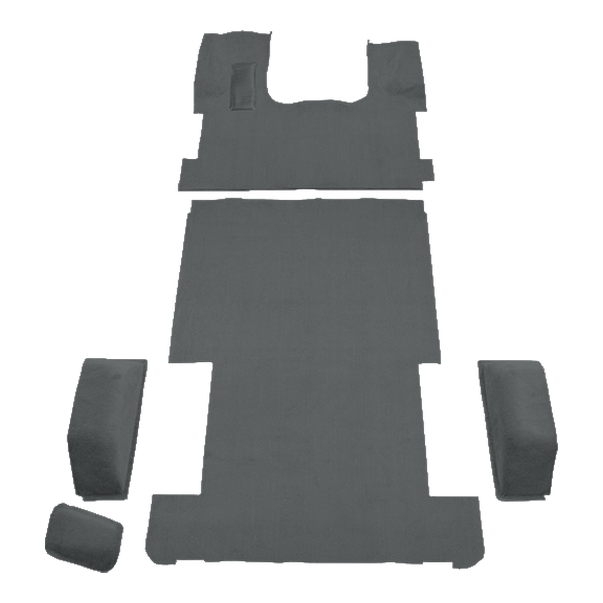 1998 Dodge B1500 Van Complete Short Cutpile Molded Replacement Carpet Kit - 5-Piece - product image