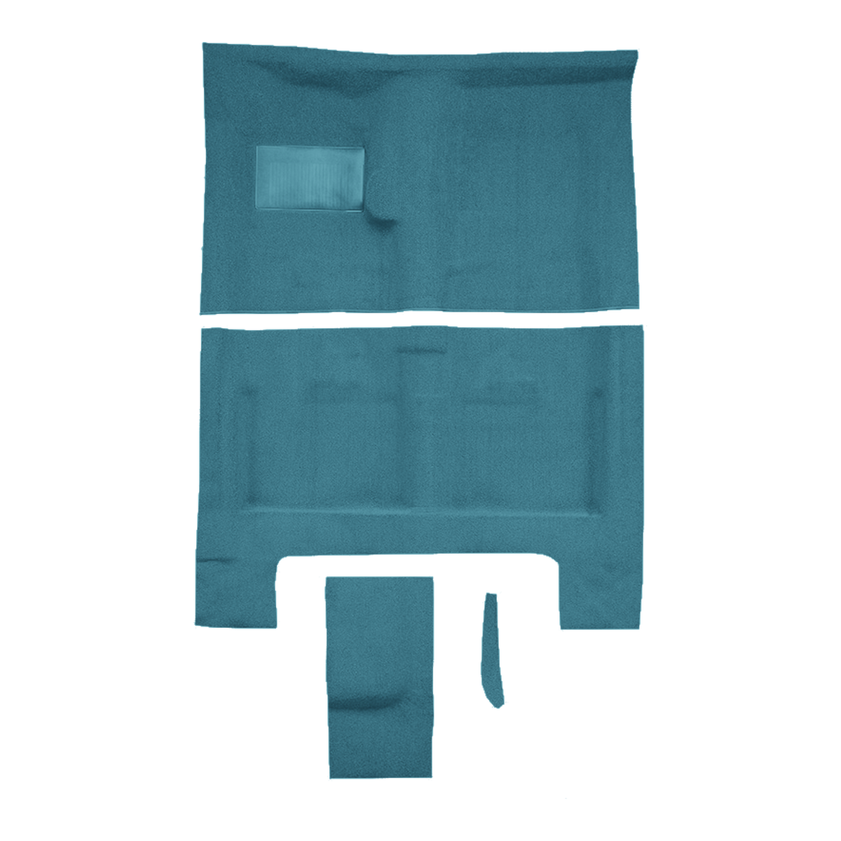1966 Dodge Charger 4spd with Console Strips Pass Area Loop Molded Replacement Carpet Kit - 4-Piece - product image