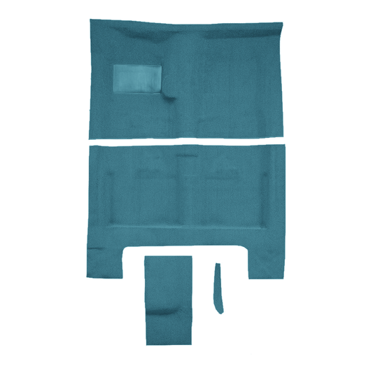 1966 Dodge Charger 4spd with Console Strips Pass Area Loop Molded Replacement Carpet Kit - 4-Piece - product image