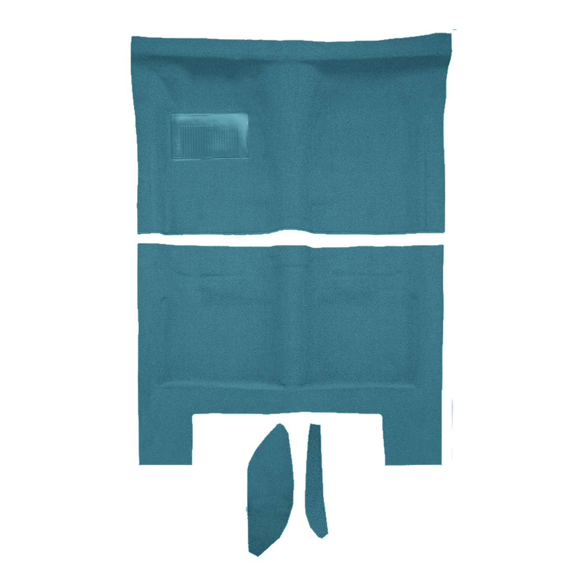 1966 Dodge Charger Auto with Console Strips Pass Area Loop Molded Replacement Carpet Kit - 4-Piece - product image