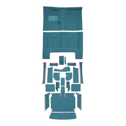 1967 Dodge Charger 4spd Complete Loop Molded Replacement Carpet Kit - 22-Piece - product image