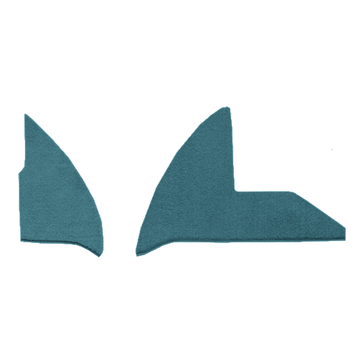 1975-1979 Dodge D100 Kick Panel Inserts with Cardboard Cutpile Replacement Carpet Kit - 2-Piece - product image
