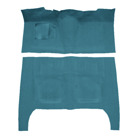 1963-1964 Mercury Monterey 4DR Hardtop Flat Front Loop Molded Replacement Carpet Kit - 2-Piece - product image