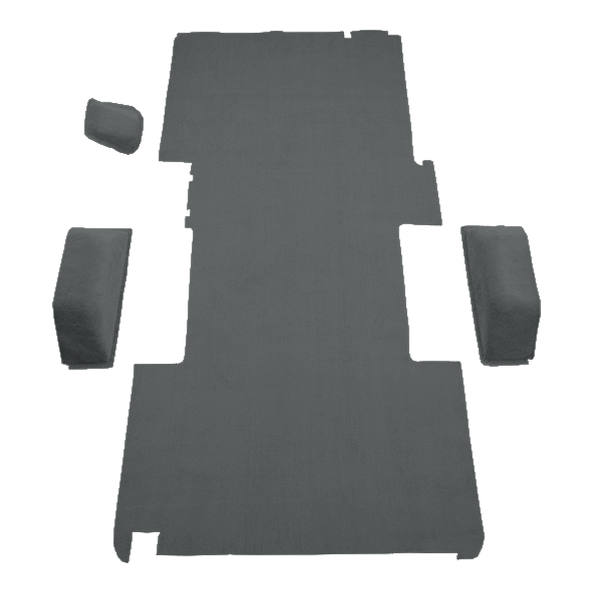 1999-2003 Dodge Ram 3500 Van Ext Cargo Area Cutpile Molded Replacement Carpet Kit - 4-Piece - product image
