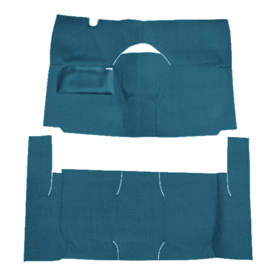 1958 Ford Ranchero Standard Seats Cut & Sewn Loop Carpet - 2 Piece