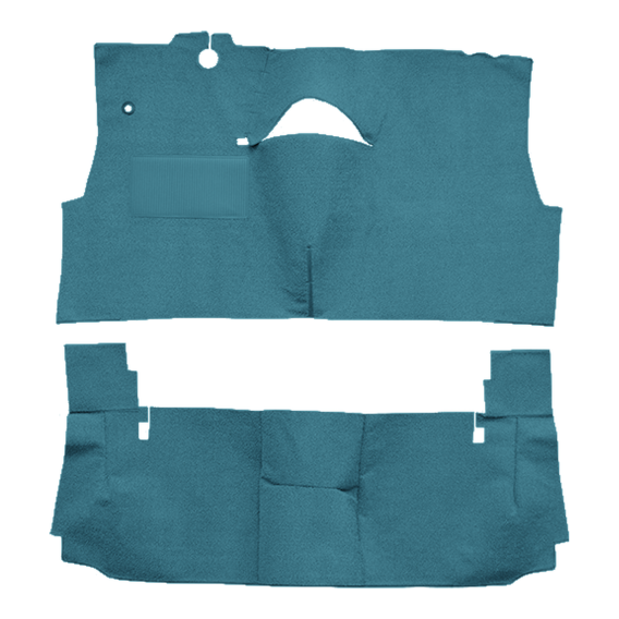 1958 Pontiac Bonneville 2DR Hardtop Bench Seat Loop Carpet - 2 Piece