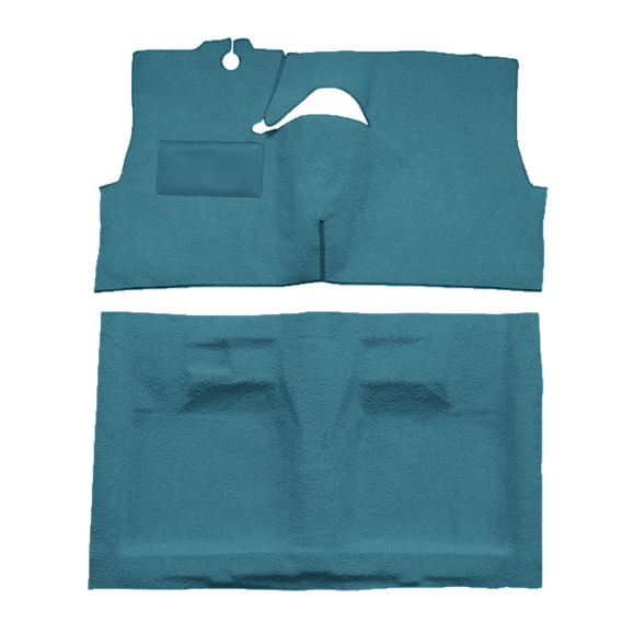 1958 Pontiac Chieftain 2DR Sedan Bench Seat Loop Molded Carpet - 2 Piece