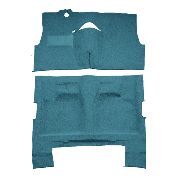 1958 Pontiac Chieftain 4DR Sedan Bucket Seat Loop Molded Carpet - 2 Piece