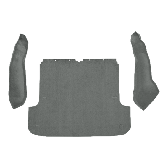 2000-2004 Nissan Xterra Cargo Area Cutpile Molded Carpet - 3 Piece