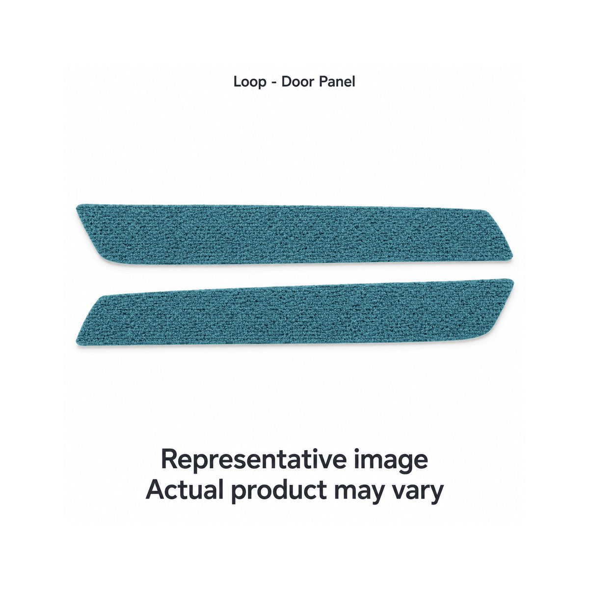 1967-1972 Ford F-100 Door Panel Inserts with Cardboard Loop Replacement Carpet Kit - 2-Piece - product details image 2