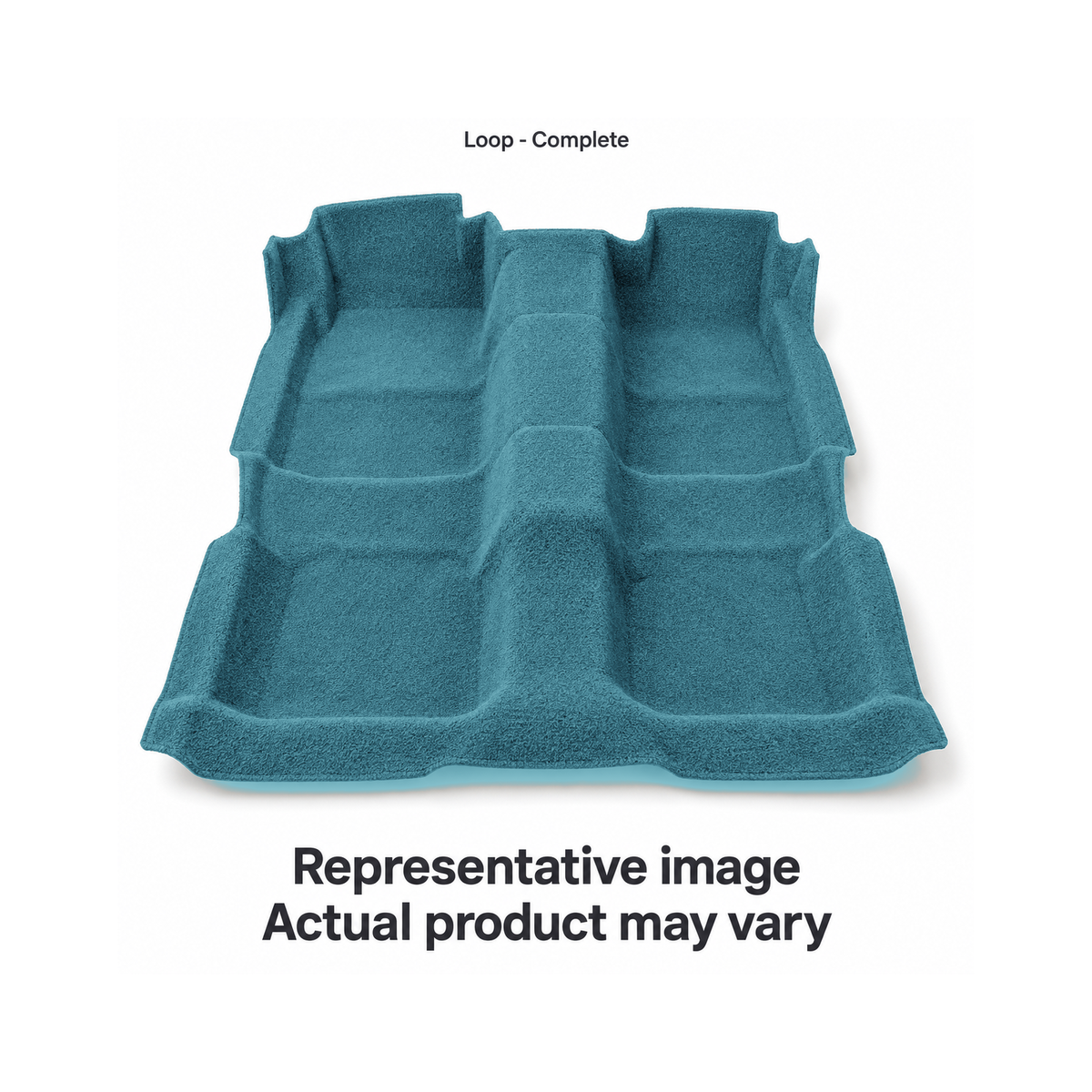 1967 Chevrolet Chevelle Concours 4DR Wagon 4spd Loop Molded Replacement Carpet Kit - 2-Piece - product details image 2