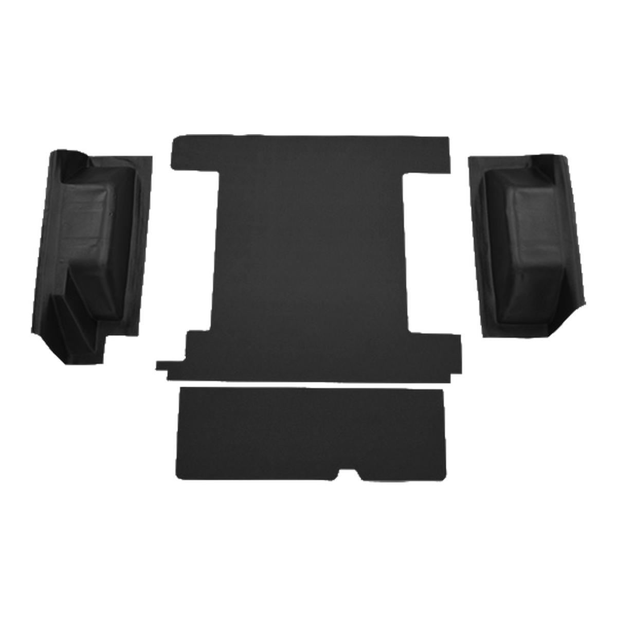 1966-1976 Ford Bronco 1 Tank w/ Tailgate Lock Cargo Area Vinyl Flooring - 4-Piece - product image