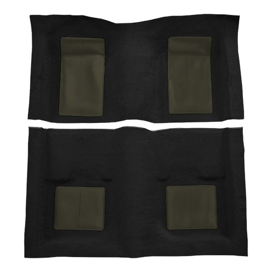 1969 Ford Mustang Mach I w/ 4 Green Ins w/o Shift Cut FB Nylon Molded Replacement Carpet Kit - 2-Piece - product image